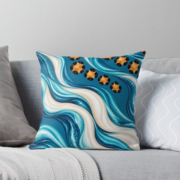 Item preview, Ocean Wild Luxe – Turquoise and Gold Leopard Marble designed and sold by annenambiro.