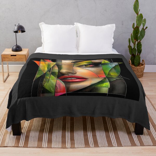 Item preview, Geometric Woman in Vivid Colors designed and sold by Verademacedoart.