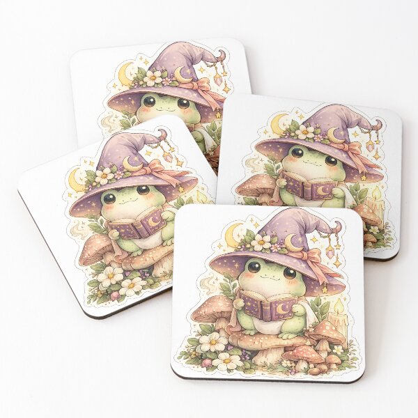 Item preview, Frog Witch Cottage – Cute Cottagecore Halloween Sticker designed and sold by PaginaBrew.