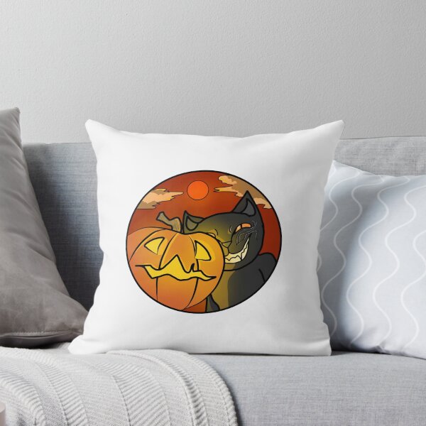 Item preview, Halloween Black Cat and Pumpkin Retro Circle Art designed and sold by STRANGEHonor.