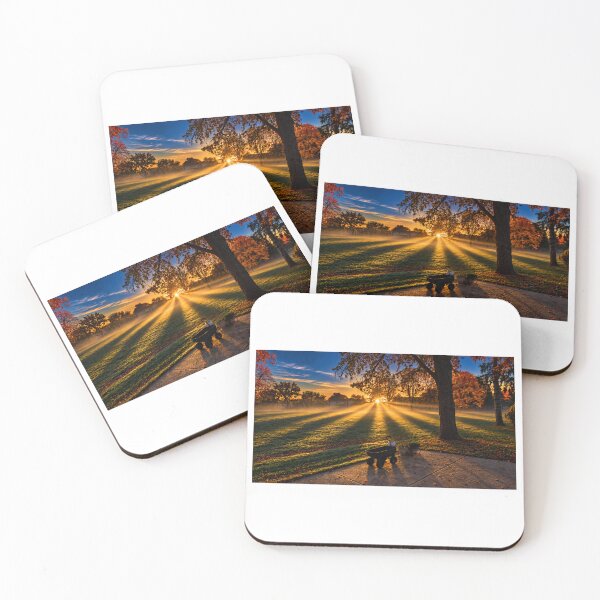 Item preview, Autumn Sunrise -golden light through the morning mist designed and sold by DocSaunders.