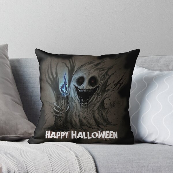 Item preview, A Ghost with Candle | Happy Halloween  designed and sold by Sakshiartwork.
