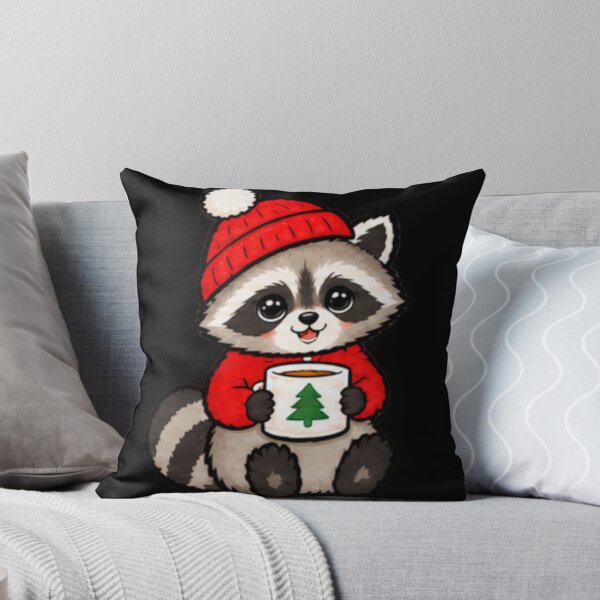 Item preview, raccoon with coffe designed and sold by Konvero.