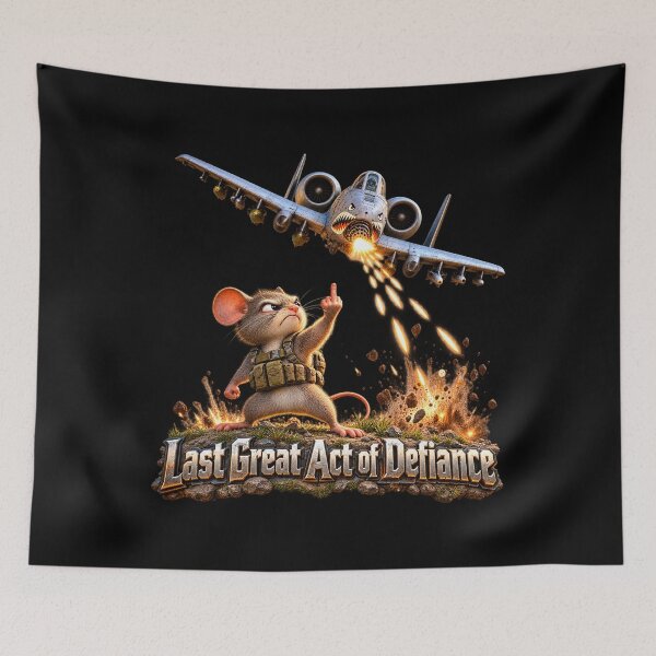 Item preview, Last Great Act of Defiance - Defiant Mouse vs Thunderbolt - 3D - Transparent designed and sold by Military Insignia Products.