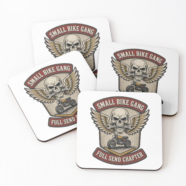 Item preview, Small Bike Gang Full Send Chapter - Minimoto Club Patch designed and sold by Daily-Drip-Tees.