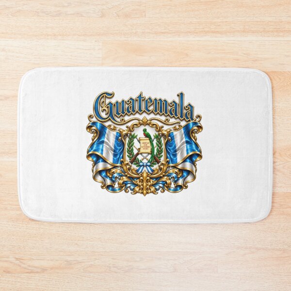 Item preview, Guatemala Eagle Crest – Metallic Blue, Silver & Gold Guatemalan Flag Coat of Arms, Patriotic 3D Eagle Artwork designed and sold by GoodPlaceToShop.