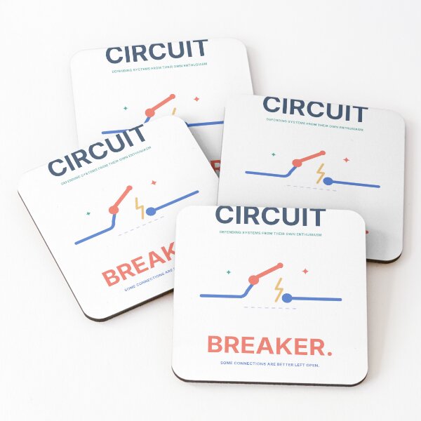Item preview, Circuit Breaker - Funny Software Resilience Engineering designed and sold by Ink and Wink.