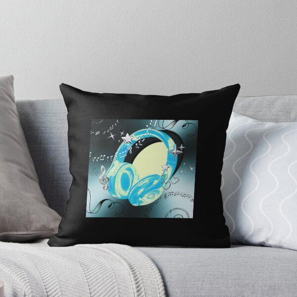 Item preview, Dreamy Blue Headphones Music Art designed and sold by artbyojasvi17.