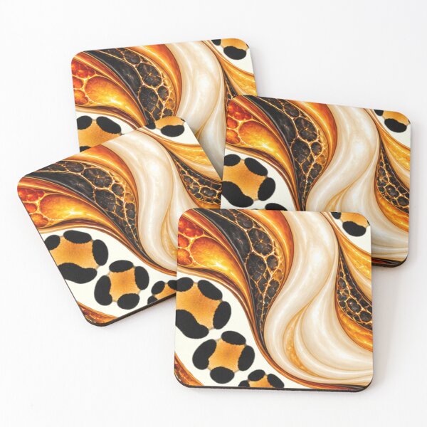 Item preview, Volcanic Majesty – Amber and Leopard Waves designed and sold by annenambiro.