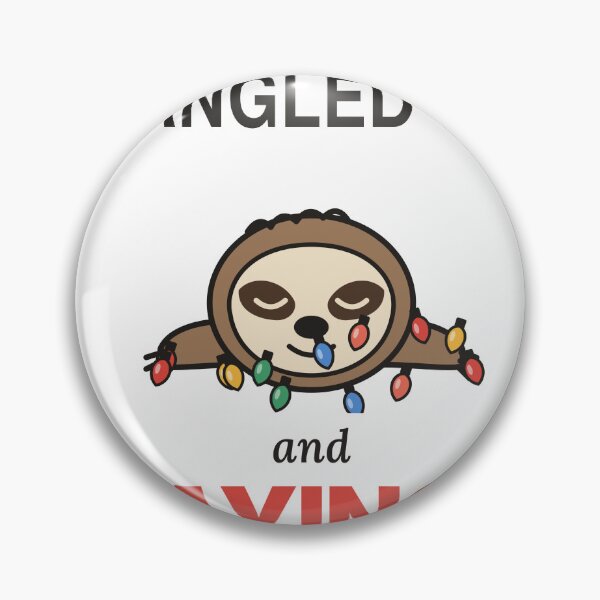 Item preview, Tangled Up And Staying In Christmas Sloth designed and sold by TeeHeeHeeStore.