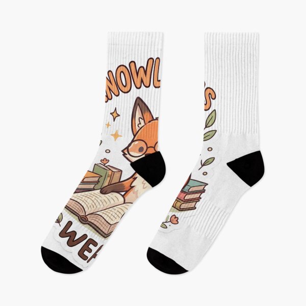 Item preview, Knowledge Is Wealth Cute Reading Fox Sticker designed and sold by GenZStickerHub1.