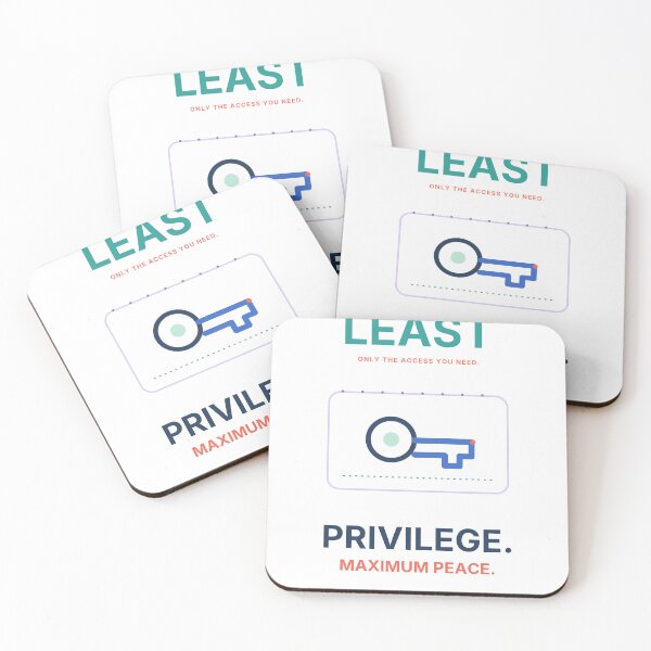Item preview, Least Privilege Maximum Peace - Cybersecurity Humor designed and sold by Ink and Wink.
