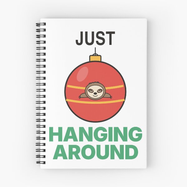 Item preview, Just Hanging Around Sloth Christmas Ornament designed and sold by TeeHeeHeeStore.