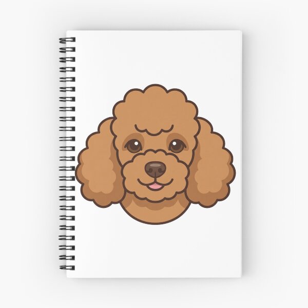 Item preview, Fluffy Poodle Head Simple 2D Cartoon Style designed and sold by CraftyUniverse.