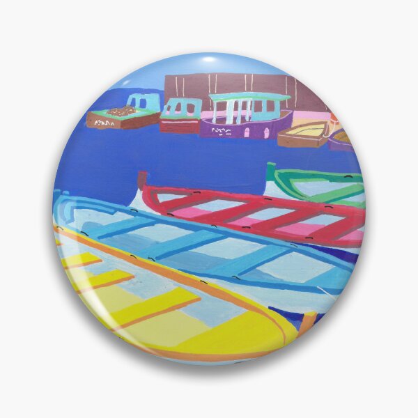 Item preview, The colorful boats have returned to the port designed and sold by CecileLenam.