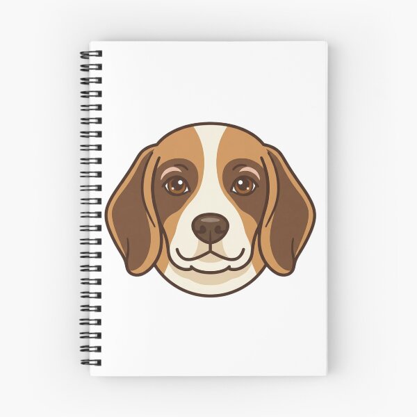 Item preview, Cute Beagle Head Simple 2D Cartoon Style designed and sold by CraftyUniverse.