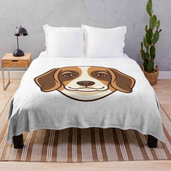 Item preview, Cute Beagle Head Simple 2D Cartoon Style designed and sold by CraftyUniverse.