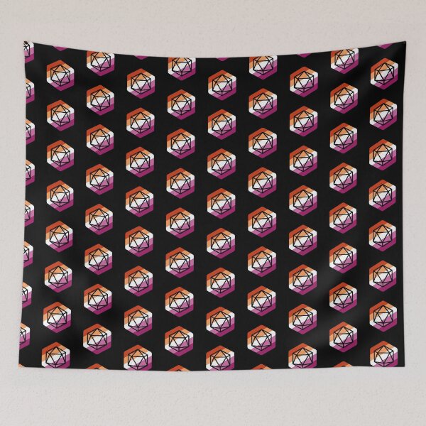 Item preview, Lesbian Pride D20 designed and sold by RyanSlaterGraphics.