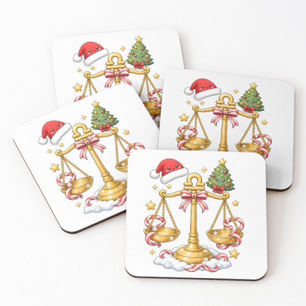Item preview, Cute Libra Zodiac Candy Cane Christmas Scales designed and sold by Zodiac Celestial Art.