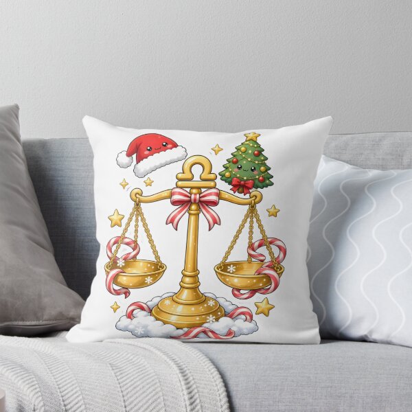 Item preview, Cute Libra Zodiac Candy Cane Christmas Scales designed and sold by Zodiac Celestial Art.