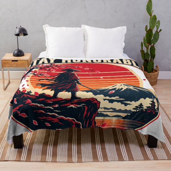 Item preview, Stay Honorable Samurai Retro Sunset Badge designed and sold by codex401.