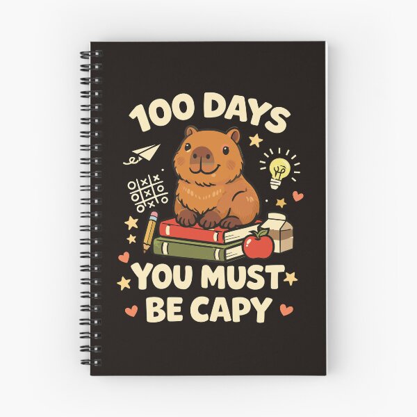 Item preview, 100 Days You Must Be Capy – Cute Capybara School Celebration designed and sold by bimimagic.