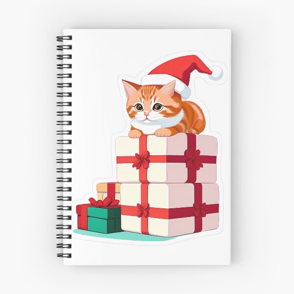Item preview, Cute Orange Kitten Santa Hat designed and sold by For-Cat Studio.