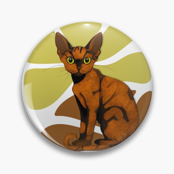 Item preview, Tortie Cat Illustration with Botanicals designed and sold by Swanke Studio.