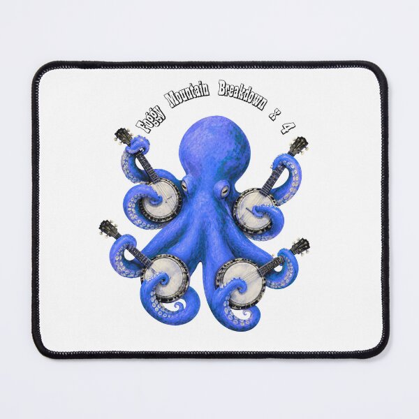 Item preview, Foggy Mountain Breakdown x 4 Octopus banjo player designed and sold by AwearnessApparel.