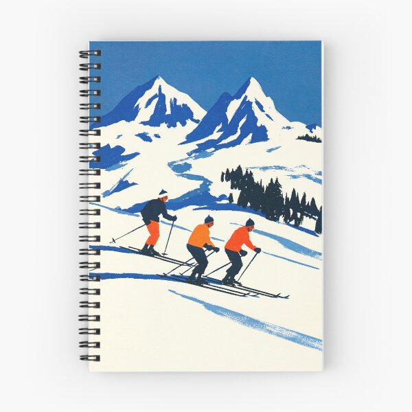 Item preview, Skiers on the Snowy Mountain Slope designed and sold by Kunstkutter.