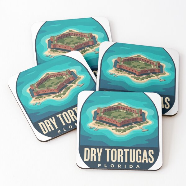 Item preview, Dry Tortugas Florida Fort Jefferson Oval Badge Sticker designed and sold by DetourDgn.