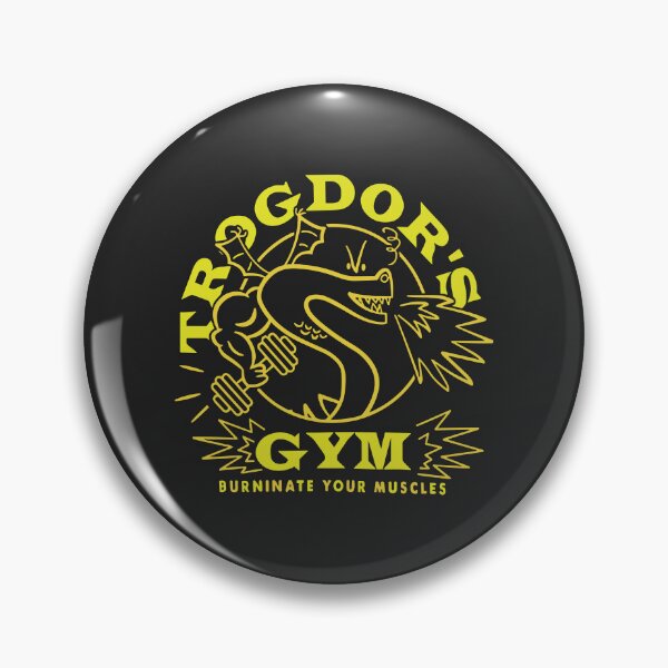 Item preview, Trogdor's Gym Burninate Your Muscles Funny Dragon Fitness designed and sold by dperlo06.