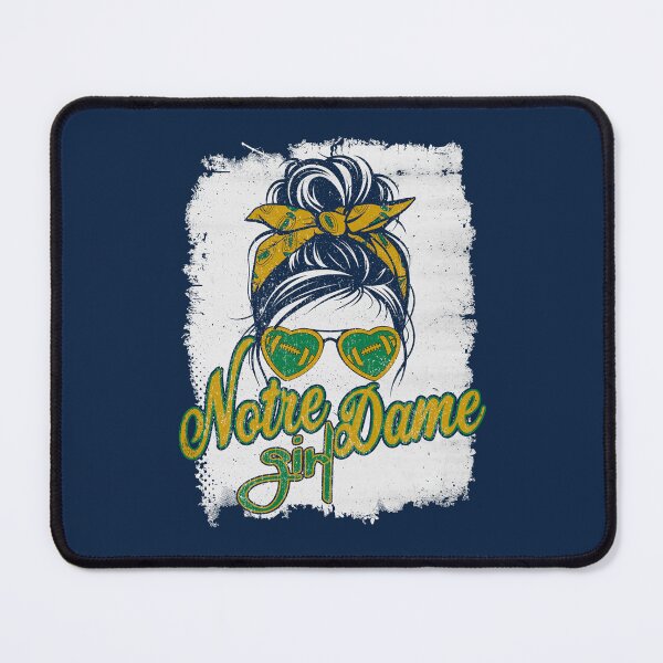 Item preview, Vintage Notre Dame Girl Messy Bun Distressed Irish Football designed and sold by Floral Vintage.