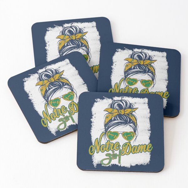 Item preview, Vintage Notre Dame Girl Messy Bun Distressed Irish Football designed and sold by Floral Vintage.