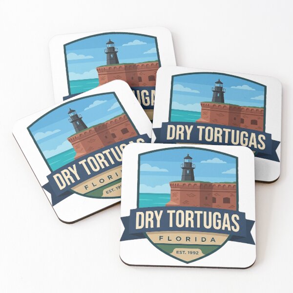 Item preview, Dry Tortugas Florida Garden Key Lighthouse Shield Badge Sticker designed and sold by DetourDgn.