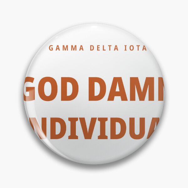Item preview, GDI Crossing - God Damn Individual funny statement shirt designed and sold by HTown Greek Supply.