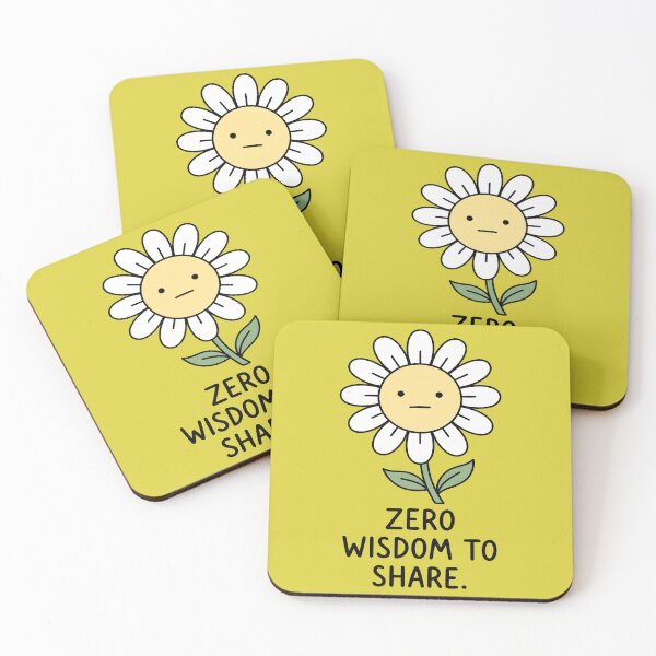 Item preview, Zero Wisdom To Share Cute Daisy Flower designed and sold by LayercraftArt.