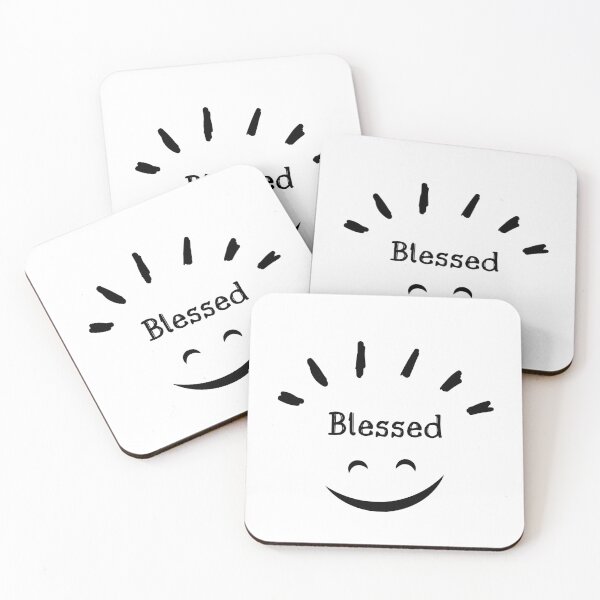 Item preview, Blessed Minimalist Smile Faith Quote White Edition designed and sold by LensDyn™.