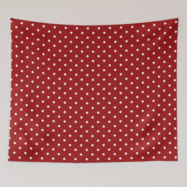 Item preview, Small polka dot pattern in red and white designed and sold by RishabhArts1.