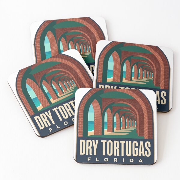 Item preview, Dry Tortugas Florida Brick Arches Arch Badge Sticker designed and sold by DetourDgn.