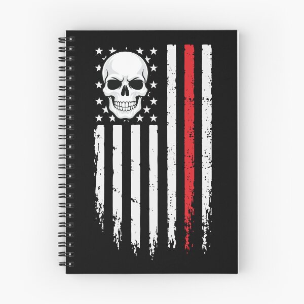 Item preview, Thin Red Line Skull - American Flag Skull designed and sold by Marshallamoakohene.