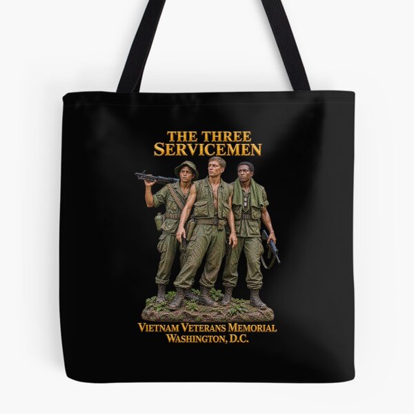 Item preview, Three Servicemen Bronze Vietnam Memorial Tribute Statue - Colorized - Washington, DC - 3D - Transparent designed and sold by Military Insignia Products.