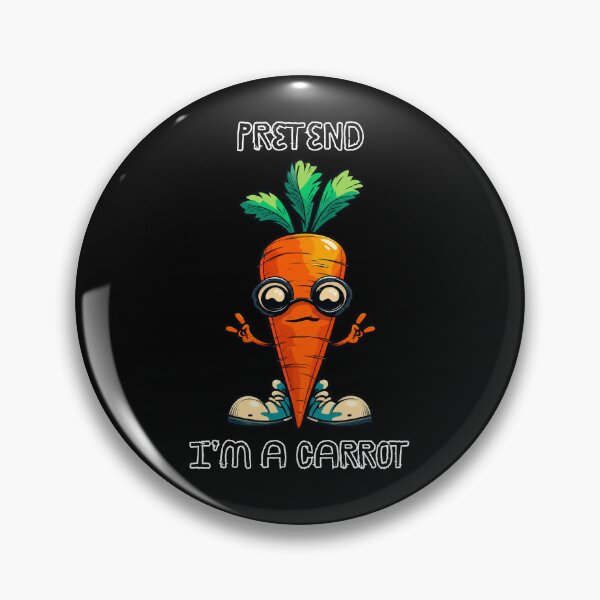 Item preview, Pretend I'm a Carrot Funny Nerdy Vegetable Cartoon designed and sold by GibasVisuals.