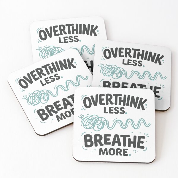 Item preview, Overthink Less Breathe More designed and sold by Flamocha.