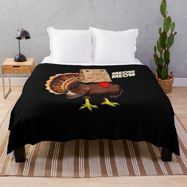Item preview, Funny Thanksgiving Turkey Cat Meow designed and sold by Designart68.