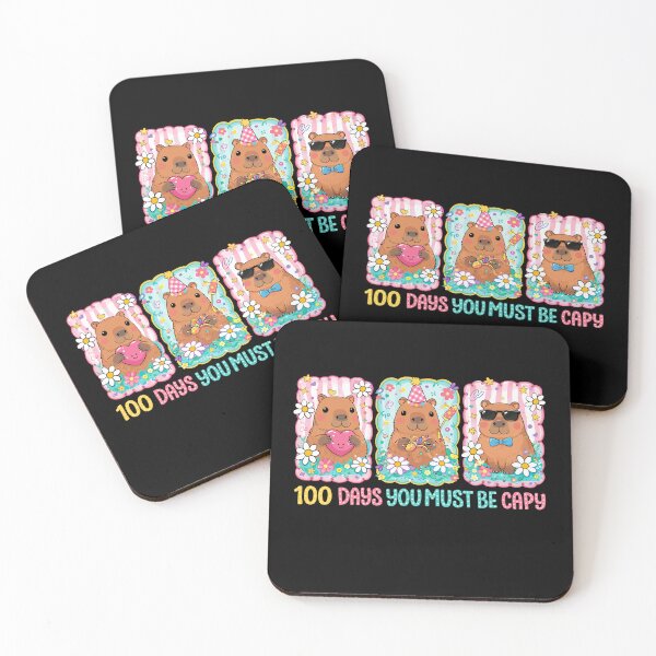 Item preview, 100 Days You Must Be Capy – Cute Capybara School Celebration designed and sold by bimimagic.