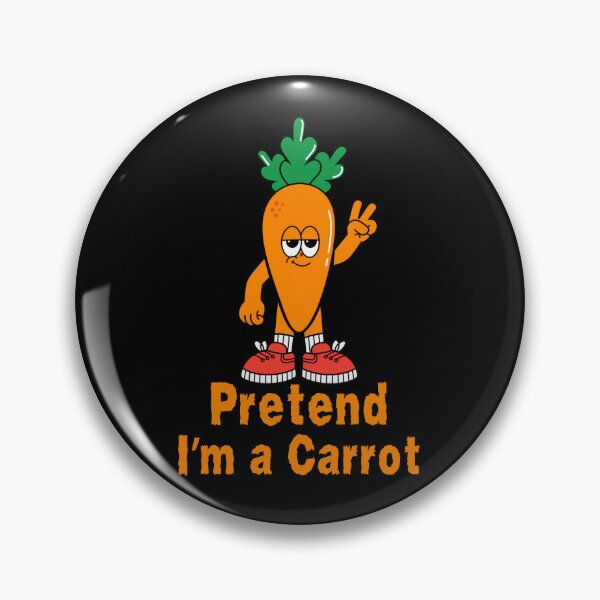 Item preview, Pretend I'm a Carrot Funny Chill Vegetable Cartoon designed and sold by GibasVisuals.