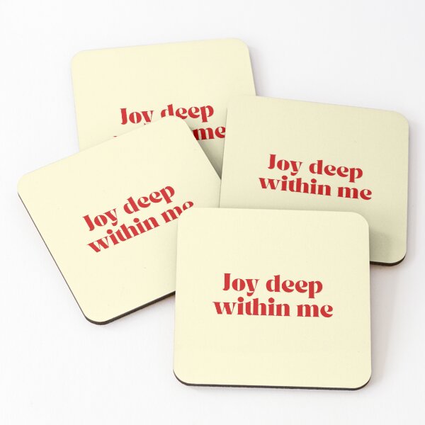 Item preview, (Red) Joy Deep Within Me Minimalist Quote designed and sold by r-wan-design.