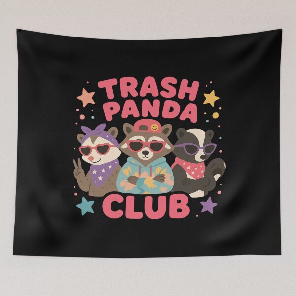 Item preview, Night Trash Panda Crew designed and sold by Positive&FunnyThings.