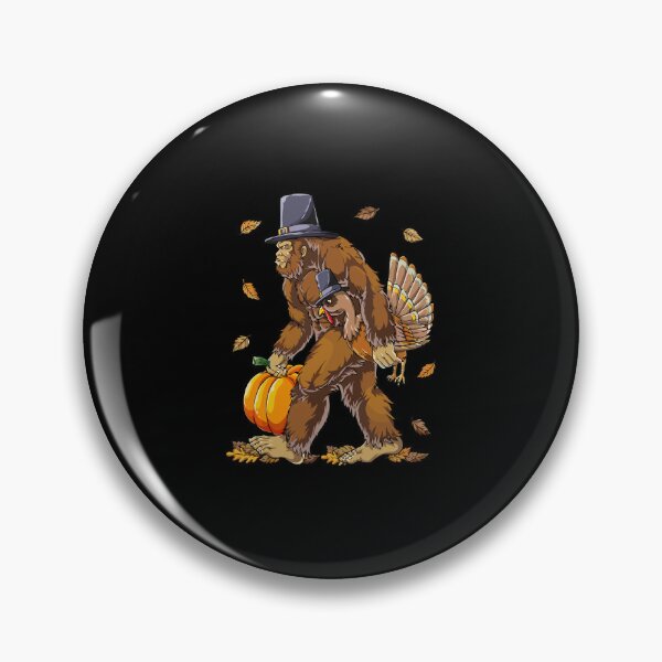 Artikelvorschau, Bigfoot Pilgrim Truthahn Kürbis Thanksgiving-Tag entworfen und verkauft von Designart68.